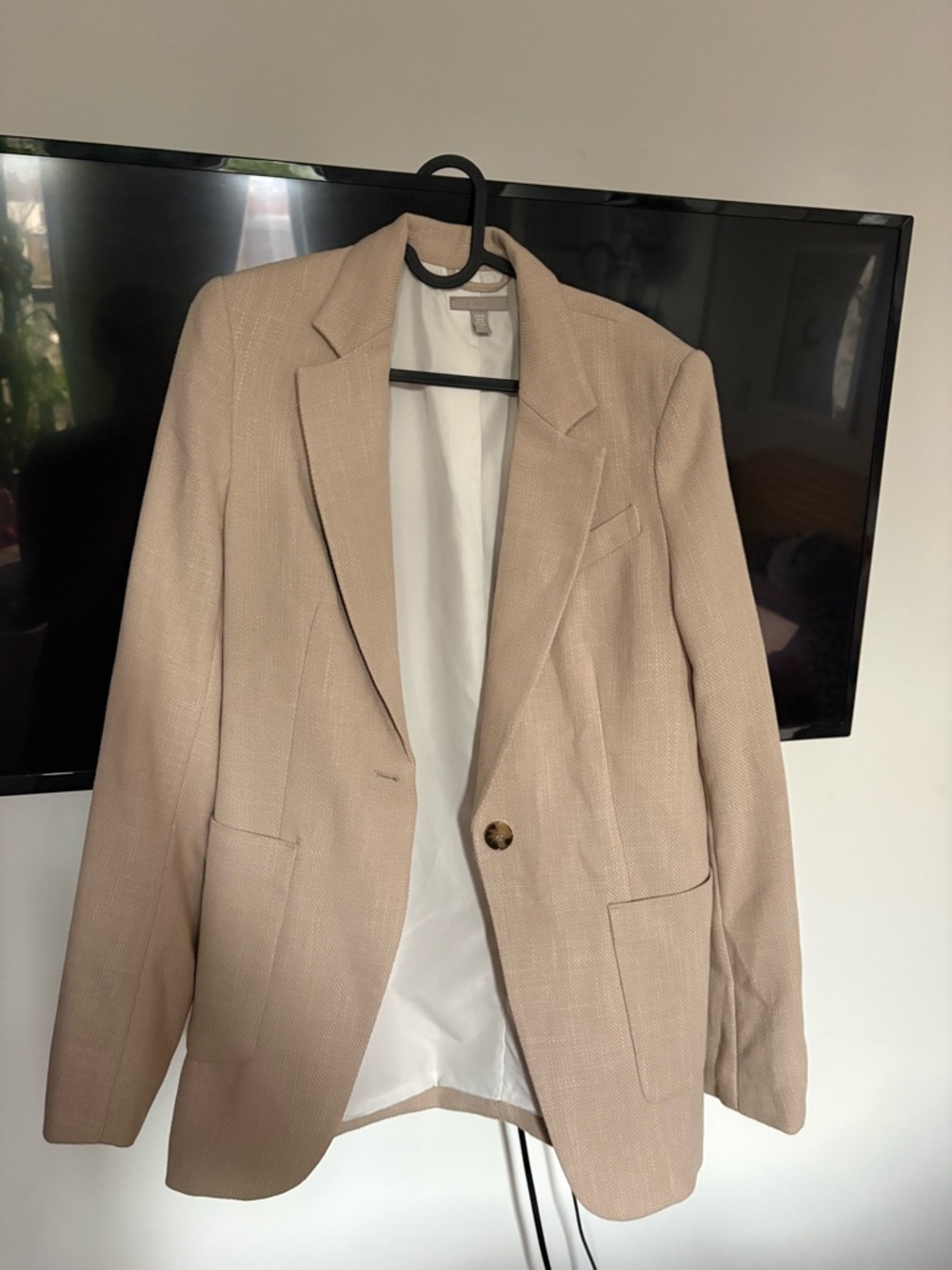 H&M Beige Single-Button Blazer